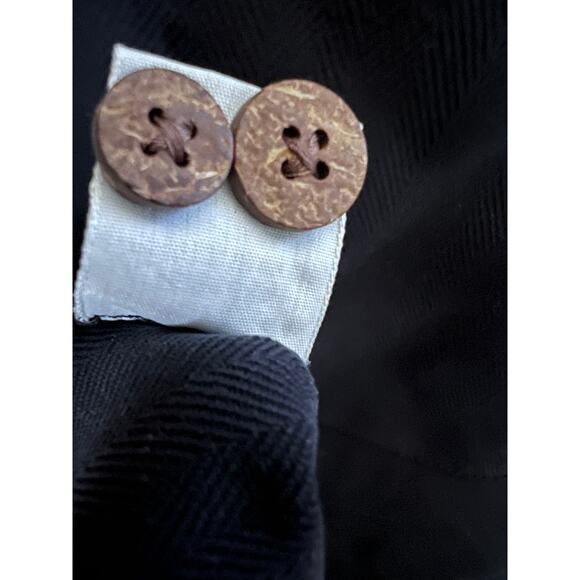 Tommy Bahama Black Embroider Vintage Hawaiian Button Up Silk Shirt M Pocket - Picture 7 of 8